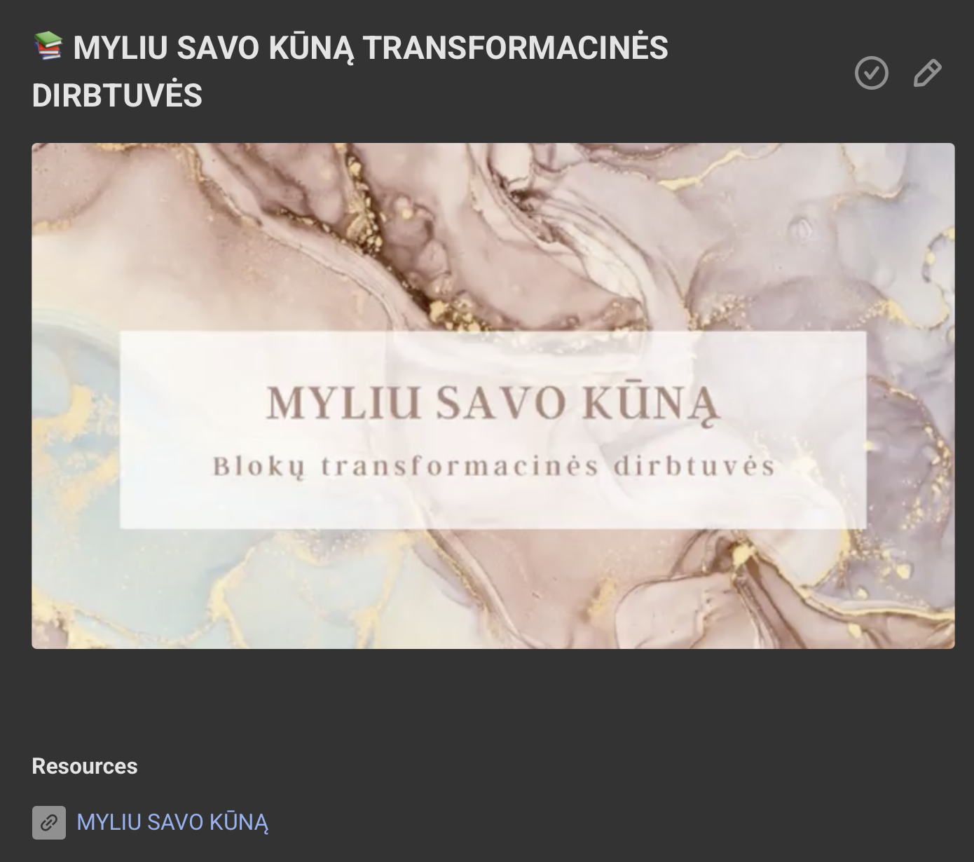 Myliu savo kūną